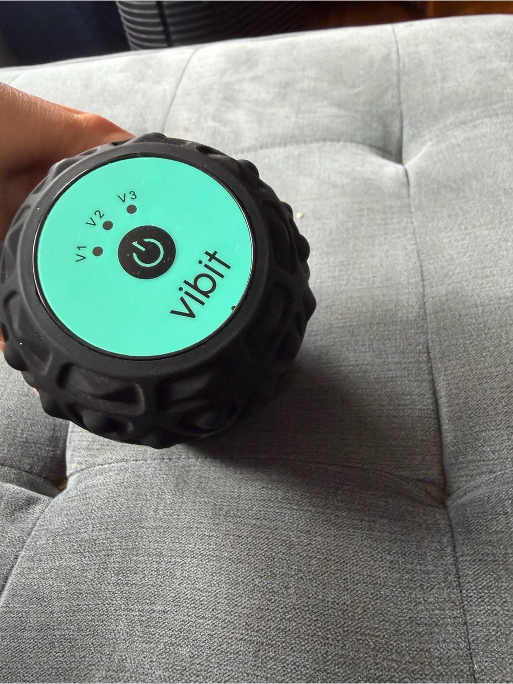 Vibifit Massage Ball - Black with Teal Face